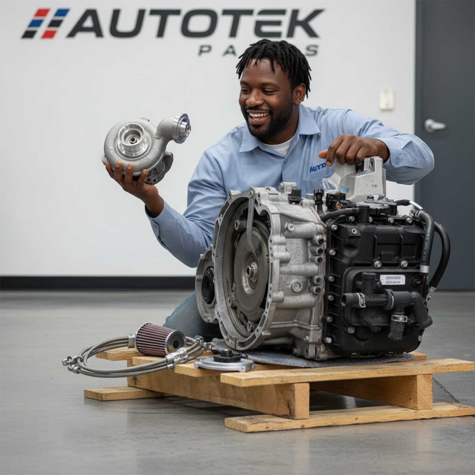 Customer celebrating their successful parts sourcing